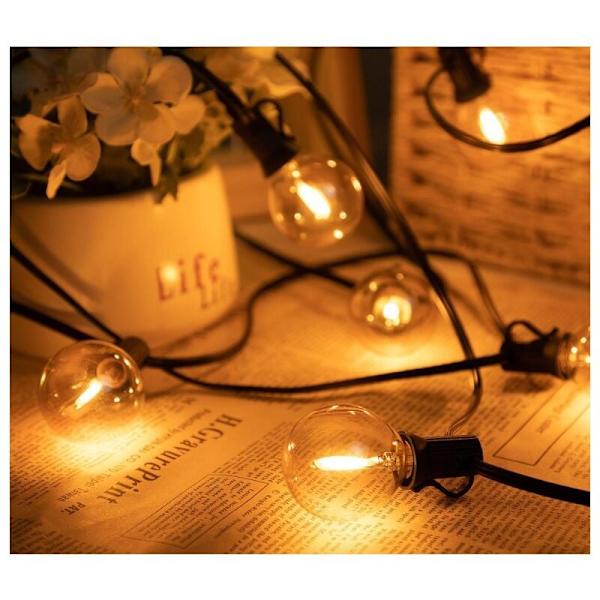G40 LED-lampor 1W E12 Sockel (25-pack) - Varmgul (2200K)