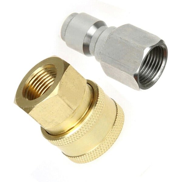 Pressure Washer Adapter Kit 3/8" Quick Connect Kit for Female Socket, Car Spray Gun 2pcs