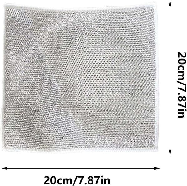 5-pack - Repfri disktrasa i metalltråd - 20 x 20 cm