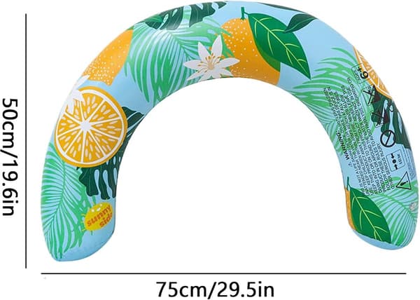 Pool Float - Oppustelig Tømmerflåde - Vandleg - Kraftigt Lækagesikkert Materiale - 75x50cm - Blå