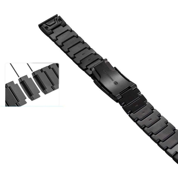 Tech-Protect Garmin Fenix 3/5X/6X/7X Armbånd Rustfritt Stål Svart