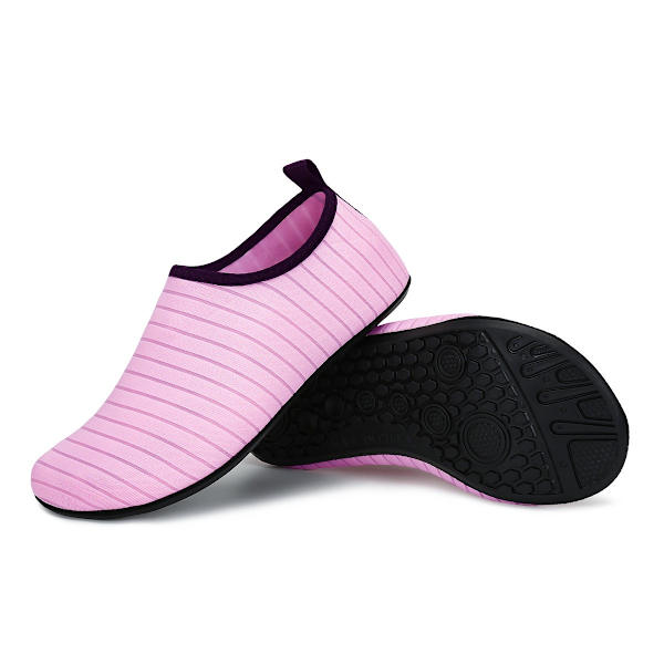 Vandstøvler til Kvinder Mænd Hurtigtørrende Aqua Sokker Svømning Strand Barefod Yoga Træningstøj Sport Tilbehør Pool Camping Must Haves Voksen Ungdom Størrelse Pink 40-41