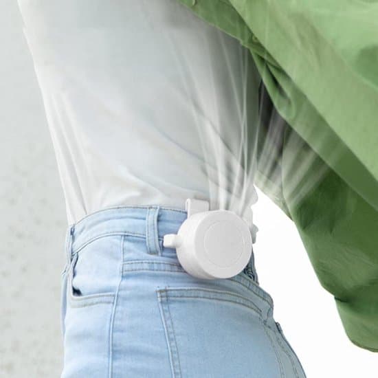 ING Luftkølet radiator - Mini ventilator genopladelig via USB - Bærbar ventilator