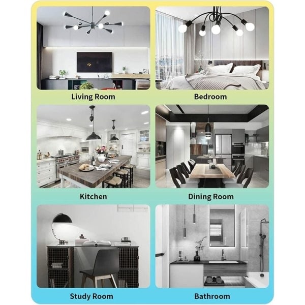 G9 LED-lampor, 10W 6000K Kalla vita, Energieffektiv belysning för hemmet, 6-pack