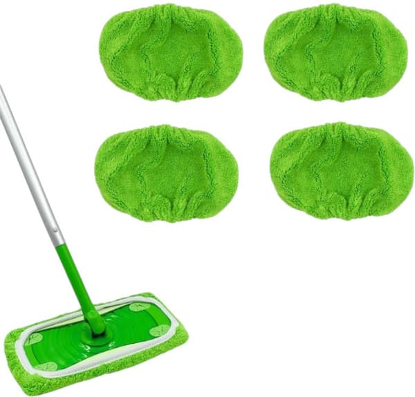 4-pack - Ersättningsmoppdukar för Swiffer Sweeper-moppar - 25 x 11,5 cm