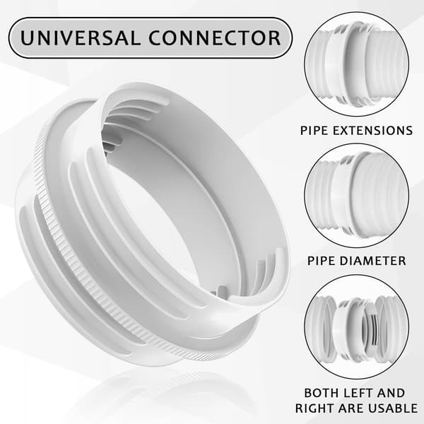 Bærbar aircondition-kanalforbinder, indvendig diameter 130 mm, udvendig diameter 150 mm, ABS-materiale, ventilationsforbinder.