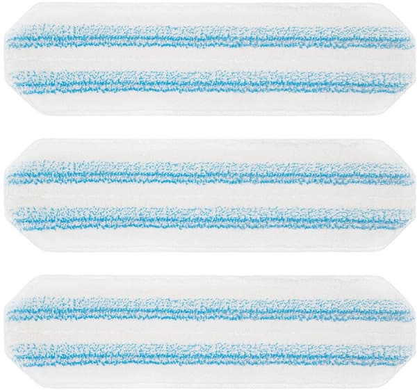 3 arkstora - Mikrofibermoppmatta för Vileda H2PrO - Vit - 40,5*11 cm