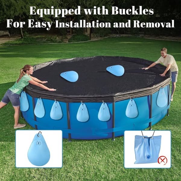 8-pack Poolvägg Vattenblåsor Droppformade Vattenblåsor PVC Vattenblåsor Himmelsblå 35*24cm Platta Vattenblåsor Poolvatten