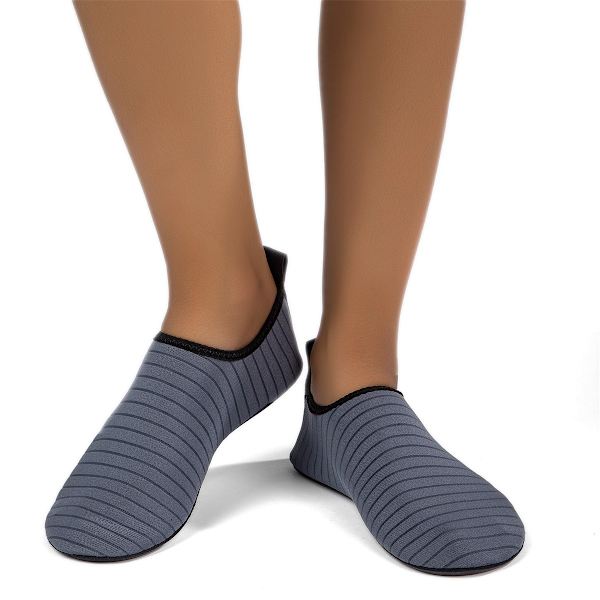 Vandstøvler til Kvinder Mænd Hurtigtørrende Aqua Sokker Svømning Strand Barefod Yoga Træningstøj Sport Tilbehør Pool Camping Must Haves Voksen Ungdom Størrelse Grey 48-49