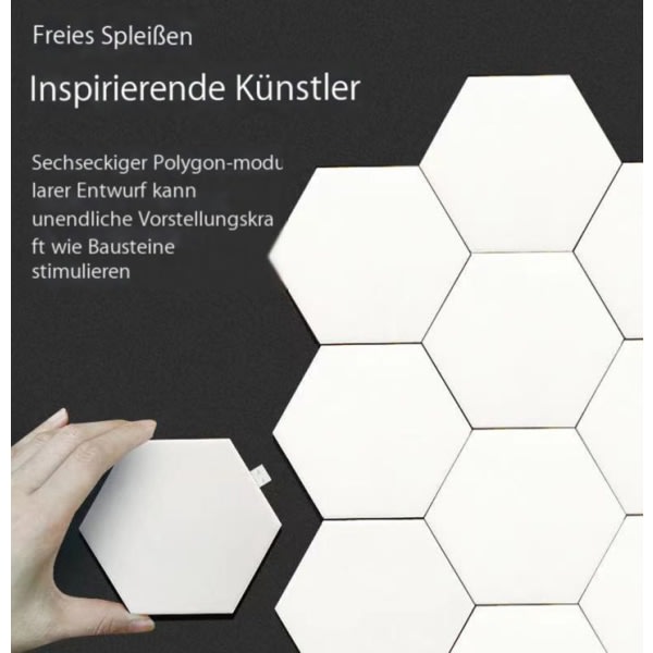 Hexagon LED Panel - 6 RGB Smart LED Panel Lys