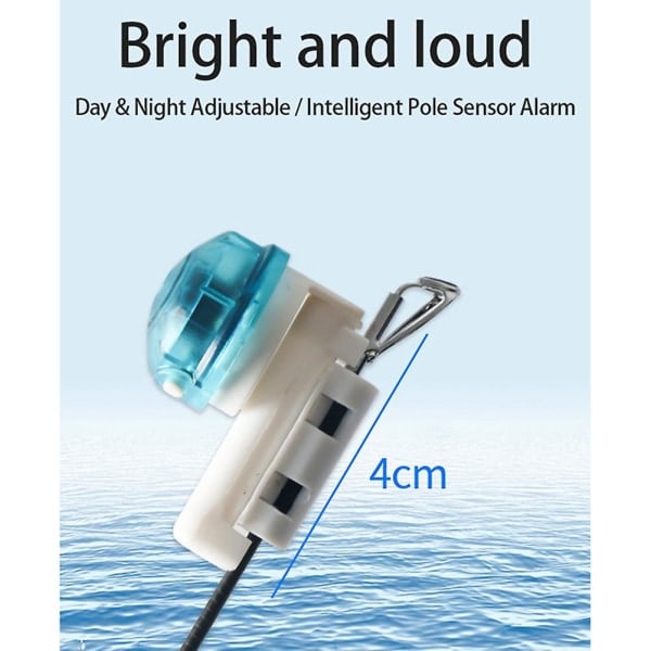 Rod Slight Sensor Lysbitt Hook Fiskeindikator Fiske Stang Misfarging Buzzer Alarm Egnet([HK])