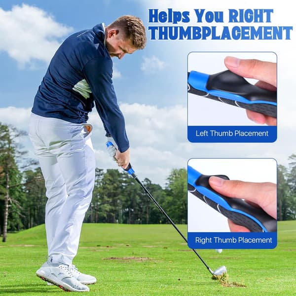 Golfträningsgrepp för höger hand, förbättrar svingen, stöder greppet, golfträningsgrepp för att träna korrekt handposition