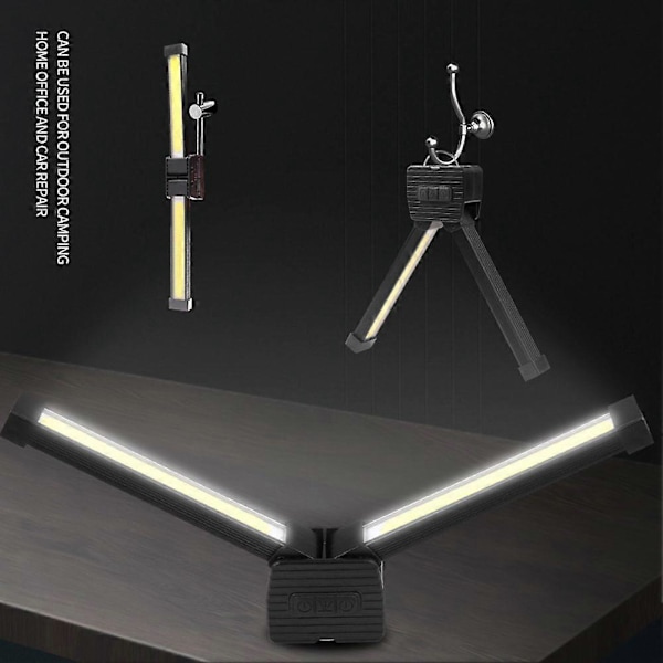 2025 Uppgraderad Gym Lampa för Posering, 7-Nivåer Dimbar LED Arbetslampa, Magnetisk & Hängande Krok Camping Ficklampa, USB-C Uppladdningsbar[CH]
