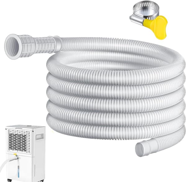15-25mm flexibel kondensvattenslang för split-typ luftkonditioneringar, 10 meter lång - med klämmor - tillbehör för luftkonditionering