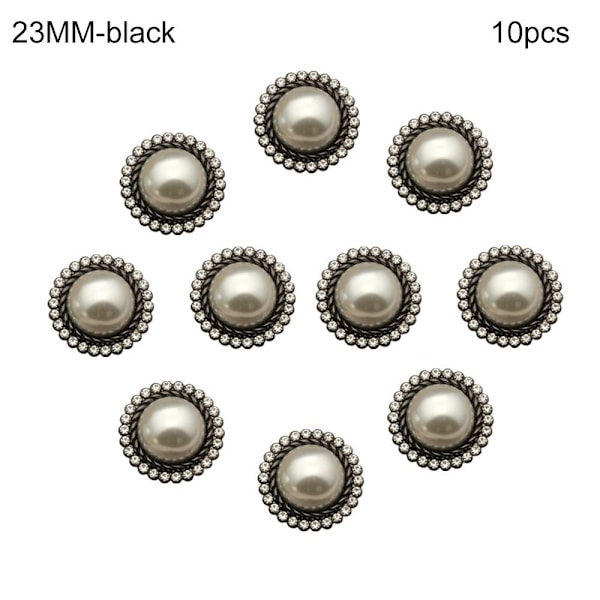 10 kpl Helmipainikkeita Vaatepainikkeita Paitapainikkeita MUSTA 23MM 10KPL 10KPL musta black black 23MM10pcs-10pcs