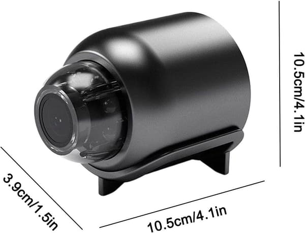 Utomhussäkerhetskamera - trådlöst system - hemövervakning - batteridriven och vattentät - 10.5x10.5x4 cm