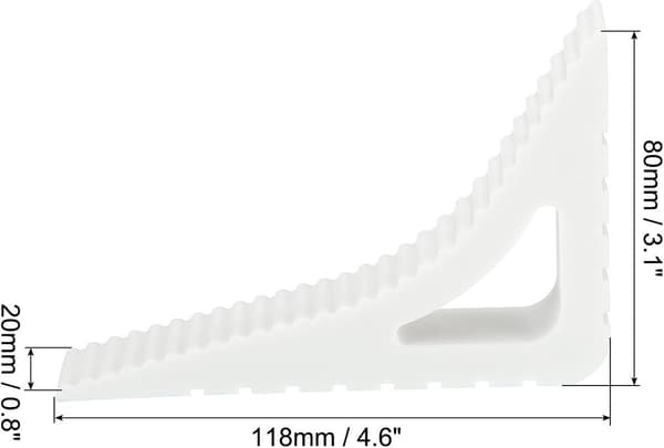 4 dørstoppere, hvide