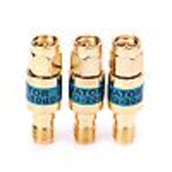 Gyllene Dämpningsadapter Sma-jk hane till hona Rf koaxial dämpningsadapter 2w 0-6ghz 30db