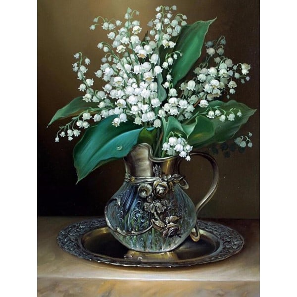 30x40cm vuxna barn 5D DIY set - silver v
