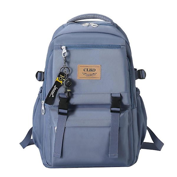 Ins College Style Casual Backpack Cross-Border All-Match Nylon Junior Senior High School Student Schoolbag Large Capacity Breathable Schoolbag