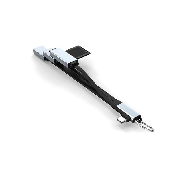 USB-C HUB Kortläsare, Typ-C till USB 3.0/2.0 Hub med SD/TF Kortläsare, OTG-adapter för Mobila Enheter