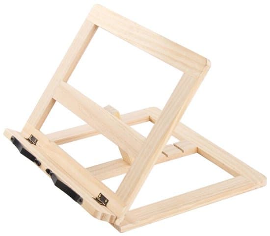 ING Tablet Stand - Kogebogshylde - Justerbart design passer til bøger, tablets, laptops osv.