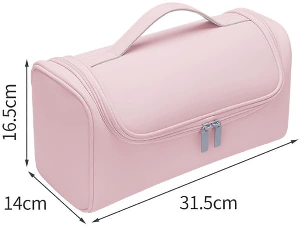 Passer til Dyson/Shark Flexstyle, PU vanntette bærevesker, passer til Dyson/Shark Airwrap Flexstyle komplett styler (rosa)