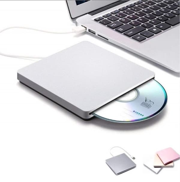 DVD-enhetsanslutning - USB 2.0 Super Drive - med USB-C-adapter - Silver
