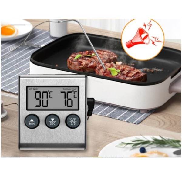BBQ-boks temperaturgaffel sukkertermometer sonde