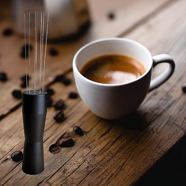 Espresso Kaffeskopa - WDT Verktyg Handvisp - Baristakvalitet för Perfekt Espressoextraktion