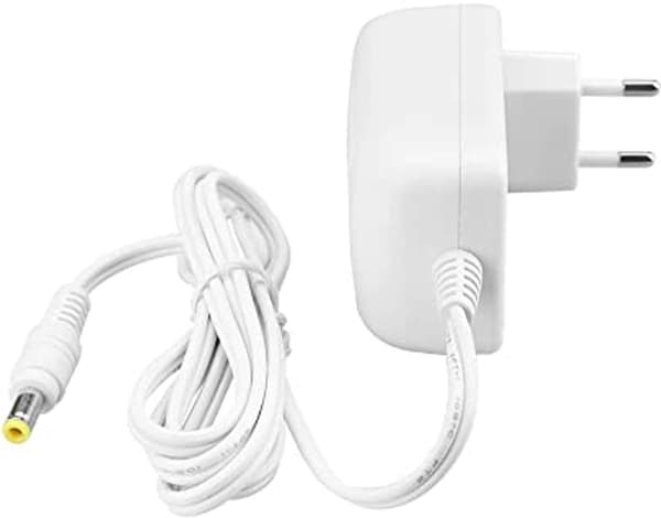 12V 2A oplader med 5.5x2.5mm DC-stik - hvid