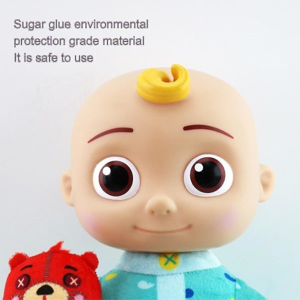 Cocomelon 25cm Musik Sänggåva Jj Docka Mjuk Plyschleksak, Barn Baby Plysch Mjuk Leksak Gåvor Supermjuk