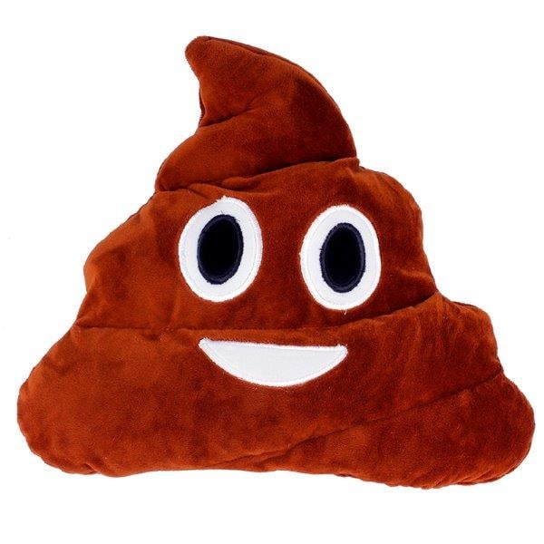 Emoji-kudde i mjuk plysch