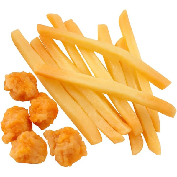 15 stk Småbarns Gutter Kunstige Kylling Nuggets Kunstige Pommes Frites Simulert Kyllingmodell