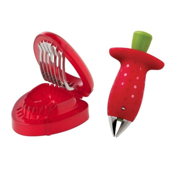 Strawberry Cutter Set - Efficient and Fun Kitchen Gadget - Perfect for Slicing Strawberries