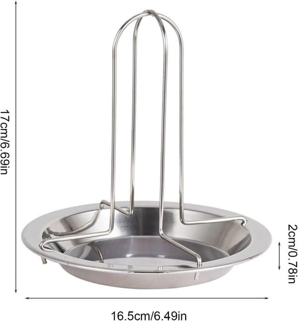 Ølboks kyllinggrillstativ - Vertikalt grillstativ - Kyllinggrillstativ - Rustfritt stål