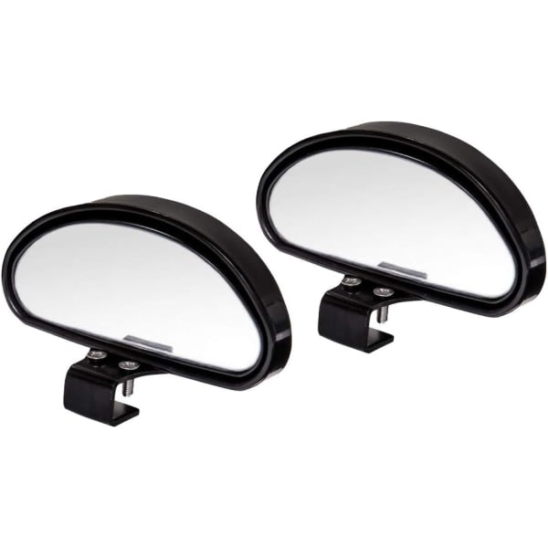 2 pcs Blind Spot Mirrors Adjustable Car Extra Universal Wide Angle Mirror for Universal Cars (Black)