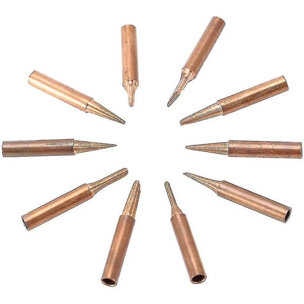 900m-t Serie Ren Kobber Loddejernspidser Form B, K, Sk, 0.8d, 1.2d, 2.4d, 3.2d, 1c, 2c, 3c