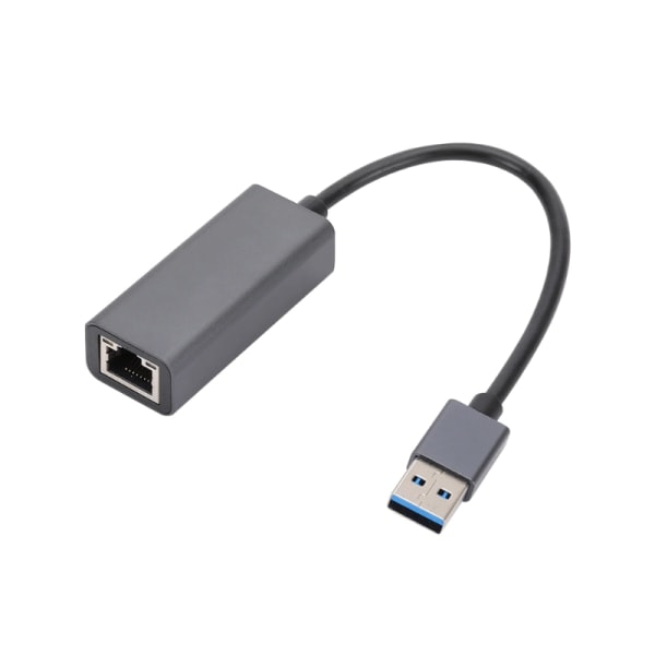 USB til Ethernet Adapter - 100 Mbps Netværksadapter - Sort - Hurtig og Stabil Kabelforbindelse til Bærbare