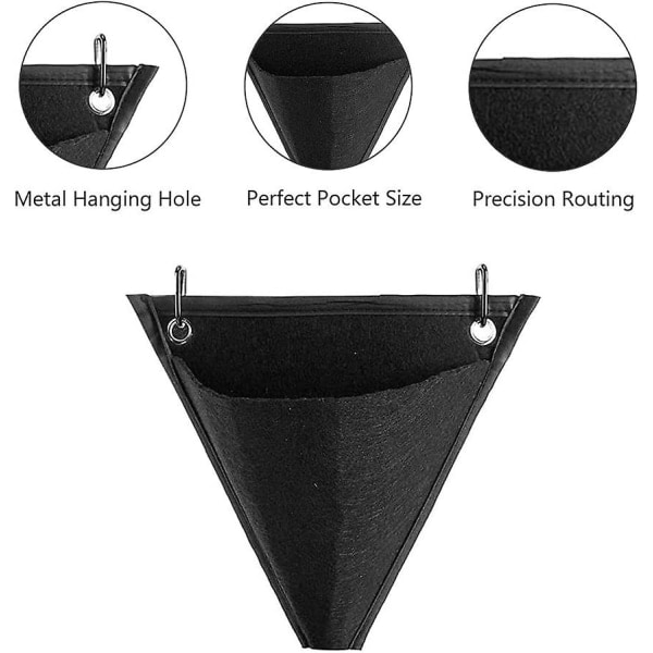 Hengende plantepose for vegg, vertikal plantepose, plantepose for hagen
