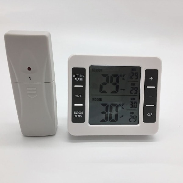 Termometer Kylskåp Inomhus termometer Inomhus utomhus termometer Trådlös termometer Hem termometer[HkkK]