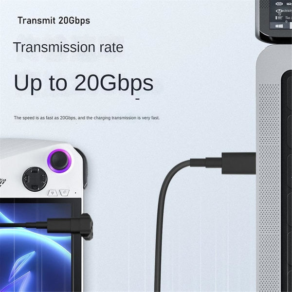 1st USB3.1 20gbps data adapter 8k60hz 140w 28v 5a USB C till C snabbladdningskonverteradapter för alla([HK])