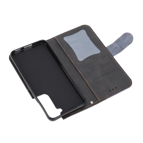 PU Læder Wallet Case Flip RFID Blokerende Magnetisk Lukning Telefon Cover med Kort Slot Holder til Samsung Galaxy S22