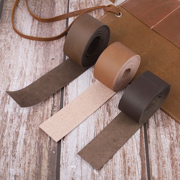 Läderrem Läderrem BRUN 2,5CM brun brown brown 2.5 cm