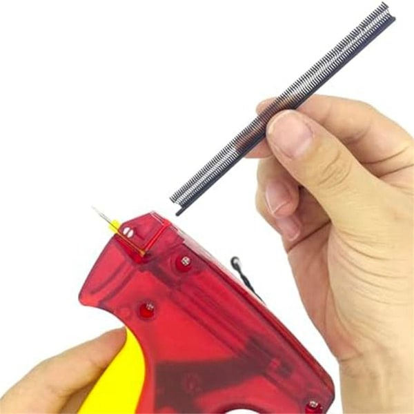 2000 stk. Mini Mærkekit, 0,5 cm Tøj Mærke Hulling Vedhæng Prismærker 1000 stk. Sorte Fastgørere og 1000 stk. ([HK])