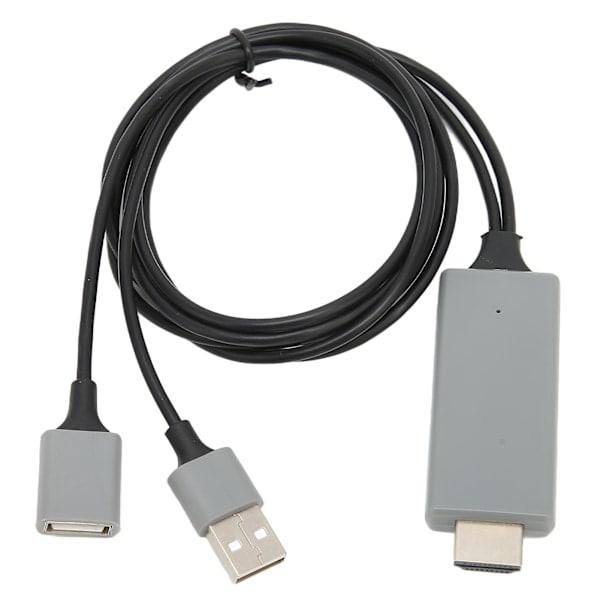 HDTV-kaapeliadapteri 1080P HD Multimedia Interface -kaapeliadapteri iPhonelle TV-näyttöön projektoriin Musta