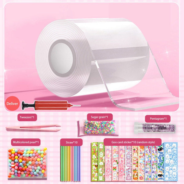 Nano-Tejp Bubbla Kit DIY Hantverk Fidget Leksak Icke-Märkande