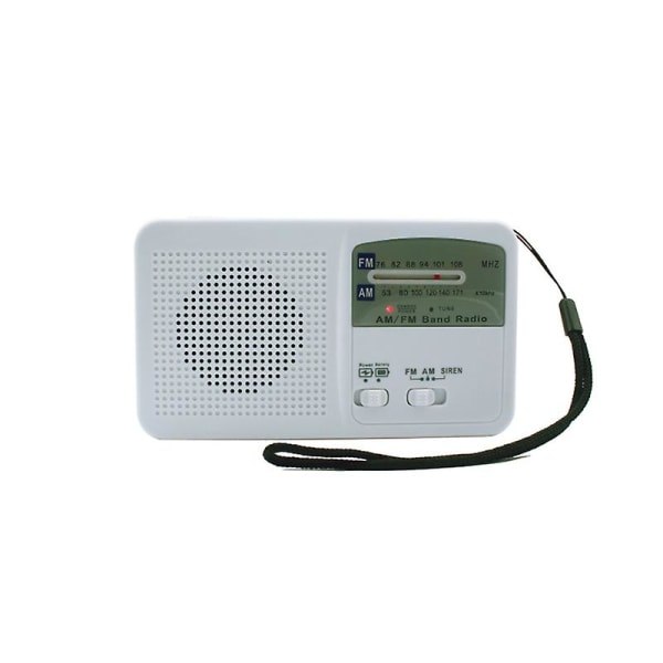 Radio solcell handvevad ficklampa Multifunktionell Nödlarm Ljud Nödladdning av mobiltelefon