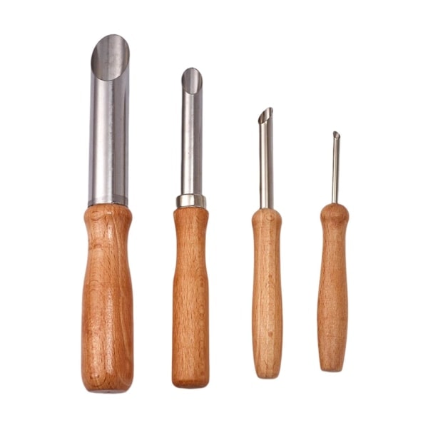 4 Pcs/ Set Stainless Steel Round Modeling Clay Tools Multi-Function Soft Clay Model Making Tools Portable DIY Sculp...