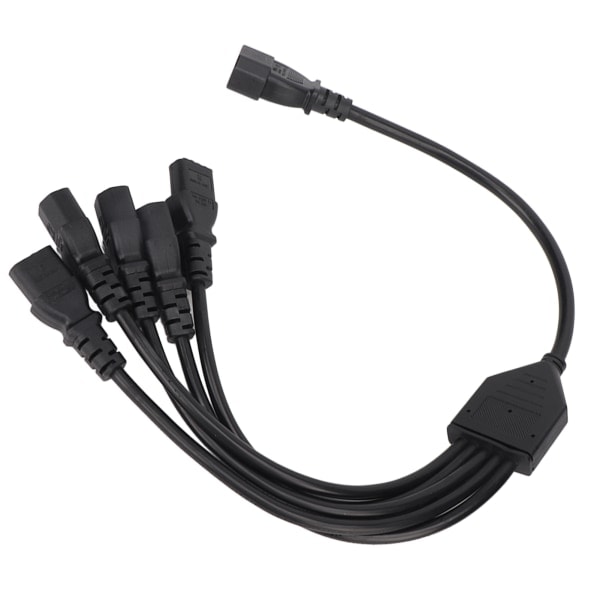 UPS PDU C14 til 5X C13 Strømadapterkabel, 10A 250V Y-Splitter, Han til Hun Strømkabel, 1.6ft